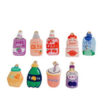 50pcs Drink Bottle Shape Enamel Charms Necklace Pendants