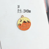 50pcs Jewelry Findings Tone Plated Round Fish Tail Earring Necklace Pendants