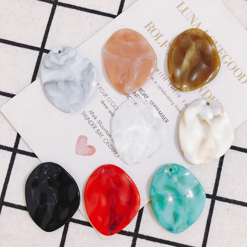 DIY Jewelry Findings 60pcs Resin Necklace Pendant Earring Charms