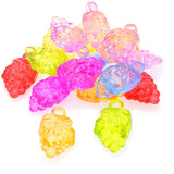 Colorful Grape-Shaped Acrylic Necklace Pendants 330pcs
