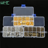 DIY Jewelry Findings Box Single Ring/Lobster Clasp Hook/Chain/Clip Buckle Kit