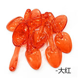 Colorful Acrylic Spoon Ornament Necklace Pendants 170pcs