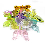 Crystal Acrylic Chunky Butterfly Necklace Pendant 50pcs