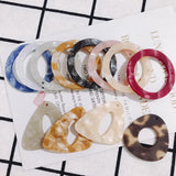 Colorful Acrylic Resin Charms Earring Necklace Pendants 20pcs