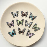 Crystal Rhinestones Butterfly Charms 15pcs Earring Pendants 26*21mm