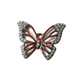 Crystal Rhinestones Butterfly Charms 15pcs Earring Pendants 26*21mm