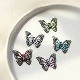 Crystal Rhinestones Butterfly Charms 15pcs Earring Pendants 26*21mm