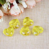 Acrylic Heart Beads Ornament Accessories Bracelet Necklace Earring Beading