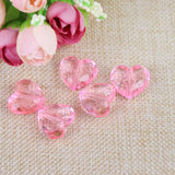 Acrylic Heart Beads Ornament Accessories Bracelet Necklace Earring Beading