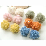 Winter Fur Ball Charms Ornament Accessories 60pcs Round Earring Necklace Pendant