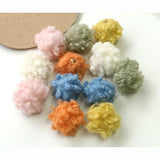Winter Fur Ball Charms Ornament Accessories 60pcs Round Earring Necklace Pendant