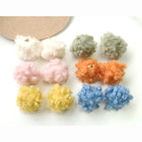 Winter Fur Ball Charms Ornament Accessories 60pcs Round Earring Necklace Pendant