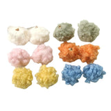 Winter Fur Ball Charms Ornament Accessories 60pcs Round Earring Necklace Pendant