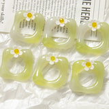 Resin Geometry Hollow Out Earring Pendant Ornament 10pcs