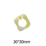 Resin Geometry Hollow Out Earring Pendant Ornament 10pcs
