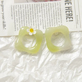 Resin Geometry Hollow Out Earring Pendant Ornament 10pcs