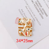Rectangle Shape Necklace Pendants Garment Ornament Accessory Earring Charms
