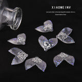 20pcs Glitter Resin Mermaid Fish Tail Charms 25*27mm for Craft