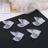 20pcs Glitter Resin Mermaid Fish Tail Charms 25*27mm for Craft