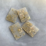 40pcs Glitter Resin Geometry Jewelry Findings for DIY Earring Necklace Pendants