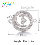 Gold/Rose Micro Pave Zircon LOVE Letter Charm Connectors For Women