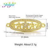 Gold/Rose Micro Pave Zircon LOVE Letter Charm Connectors For Women