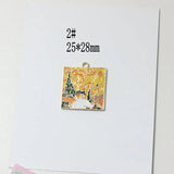 Enamel Alloy Charms Oil Painting Necklace Earring Pendants 40pcs