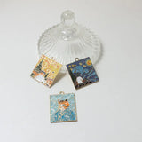 Enamel Alloy Charms Oil Painting Necklace Earring Pendants 40pcs