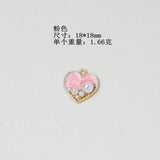 DIY Enamel Alloy Charms Ornament Necklace Pendants 50pcs 18*18mm