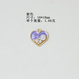 DIY Enamel Alloy Charms Ornament Necklace Pendants 50pcs 18*18mm