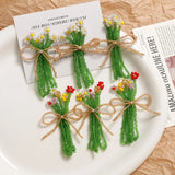 70pcs Crystal Flower Rhinestone Charms for DIY Jewelry