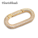 DIY Jewelry Findings Rectangle Fastener Carabiner Clasps