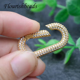 DIY Jewelry Findings Rectangle Fastener Carabiner Clasps