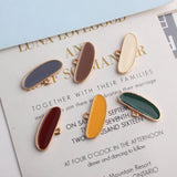 60pcs 12*26MM Oil Drop Oval Geometric Keyring Earring Charm Pendants