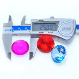 Acrylic Rhinestones Button Patch Sticker 18x25mm 110pcs