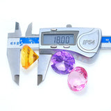 Acrylic Rhinestones Button Patch Sticker 18x25mm 110pcs
