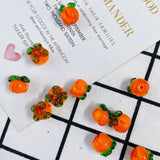DIY Persimmon Fruit Earring Charms 3D Glasses Accessories 12mm 40pcs