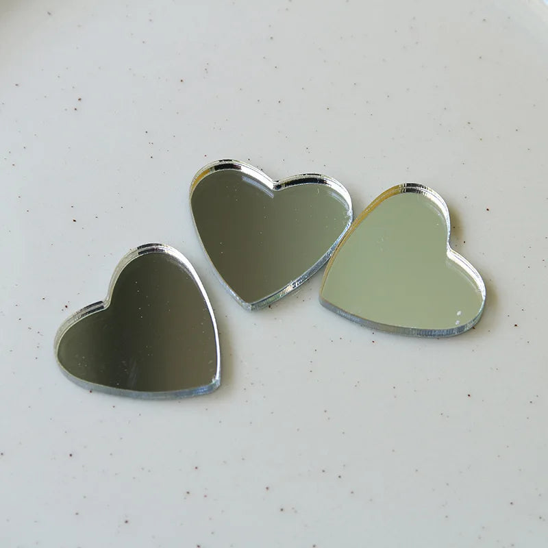 DIY Jewelry Findings Silver Metal Colors Heart Flower Base Setting