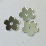 DIY Jewelry Findings Silver Metal Colors Heart Flower Base Setting