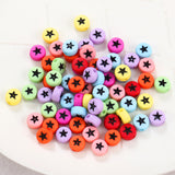 500pcs 4*7mm Solid Color Star Beads Ornament Accessories DIY Jewelry Findings