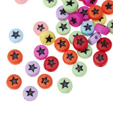 500pcs 4*7mm Solid Color Star Beads Ornament Accessories DIY Jewelry Findings