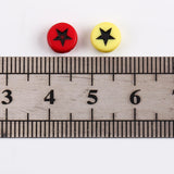 500pcs 4*7mm Solid Color Star Beads Ornament Accessories DIY Jewelry Findings