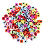 500pcs 4*7mm Solid Color Star Beads Ornament Accessories DIY Jewelry Findings