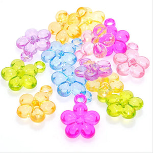 DIY Spring Flower Acrylic Necklace Pendant 390pcs