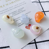 Avocado Resin Acrylic Bracelet Charms 50pcs 26*20mm