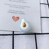 Avocado Resin Acrylic Bracelet Charms 50pcs 26*20mm