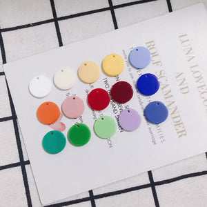 100pcs 15*2mm Resin Charms Earring Necklace Pendants Garments
