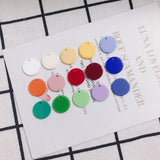 100pcs 15*2mm Resin Charms Earring Necklace Pendants Garments