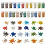 DIY Jewelry Kit Glass Bugle Beads Round Hole with Needles