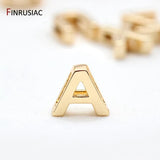 Plated Hollow Alphabet Pendants for Bracelets Necklace